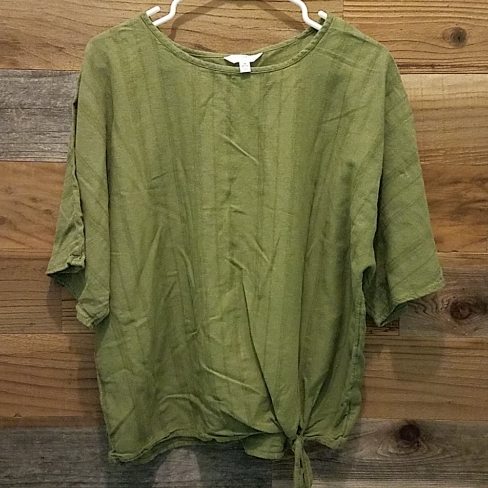 Linen, batwing top